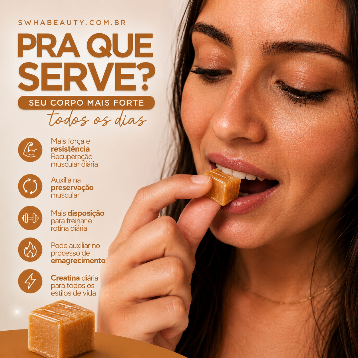 COMBO CREATINA CARAMELO + BRIGADEIRO