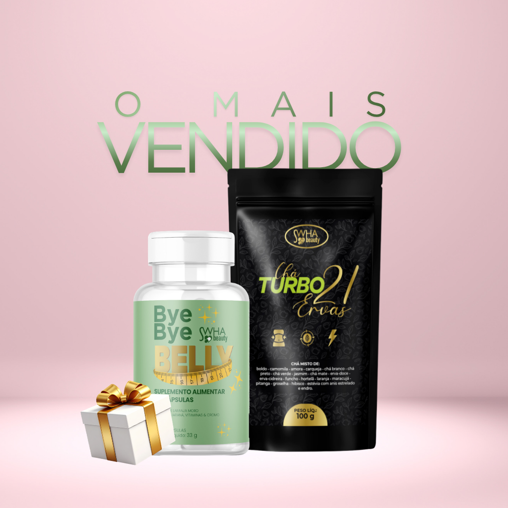 COMBO START - BYE BYE BELLY + CHÁ TURBO 21 ERVAS